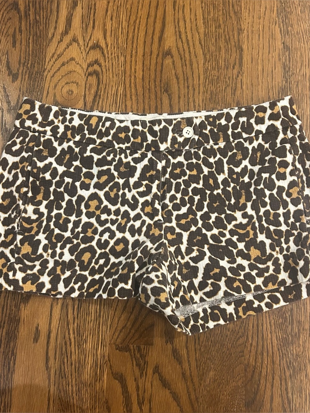 J crew Leopard Print Chino Shorts